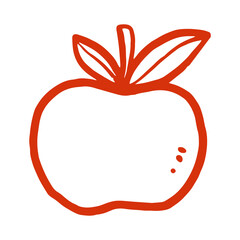 apple hand drawn illustration design