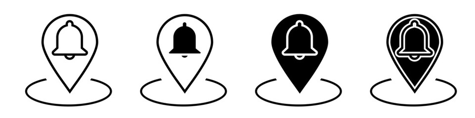 Notification icon vector set. alarm illustration sign collection. Message symbol or logo.