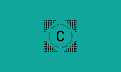 Letter C vector logo. Technology, monogram, business, corporate company, modern and iconic geometric logo design.