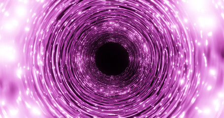 Render with purple tunnel with white highlights, soft focus