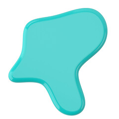 Fototapeta premium 3D blob shape. Text box.