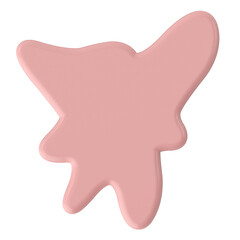 3D blob shape. Text box.