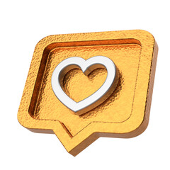 3D like icon. 3D element.