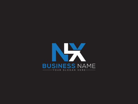 Modern NX Logo Letter Vector, Letter Nx xn Logo Icon Design For Your New Business Or Brand