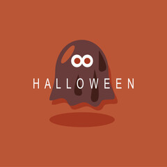 scary but funny ghost on halloween