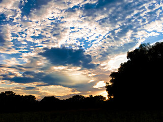 Sonnenuntergang bei Frankfurt