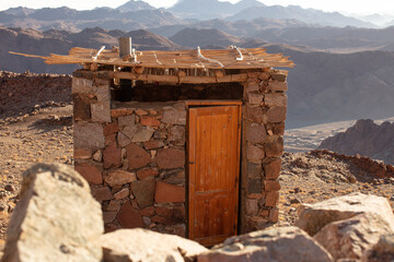 toilet on Mount Moses Sinai Sinai Peninsula: Mount Sinai