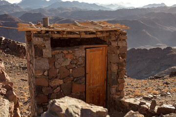 toilet on Mount Moses Sinai Sinai Peninsula: Mount Sinai