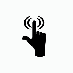 Obraz premium Touch Screen Icon - Vector, Sign and Symbol for Design, Presentation, Website or Apps Elements.