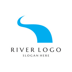 River vector icon illustration