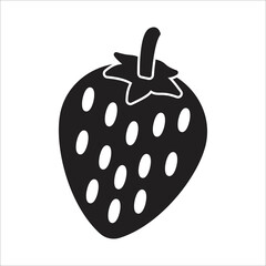 strawberry icon vector design template
