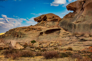 red rock in the desert