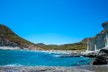 Cala de Enmedio, in the natural park of Cabo de Gata, Níjar, Andalusia. Spain