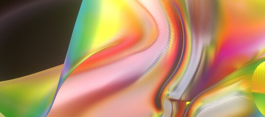 Naklejka premium Abstract fluid gradient shape flowing