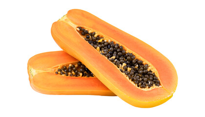 slices of sweet papaya