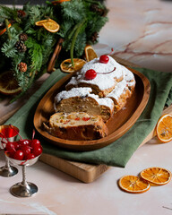 Stollen on the Christmas table