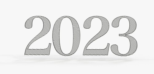 2023 text flyer design on graphic