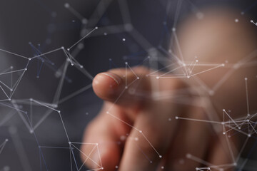 touch Futuristic wave, Futuristic data stream