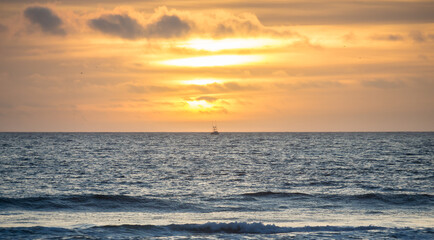 Fishing Boat Sunset