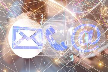 mail communication support contact concept service