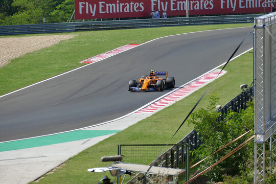 Formula 1 racing cars in the race for the Grand Prix