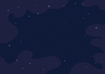 Obraz na płótnie Canvas Starry, space background with copy space, deep space, starry universe