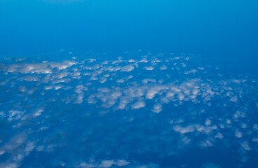 blue sky and clouds in atmosphere