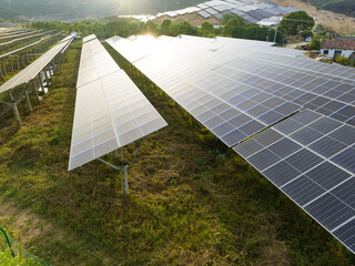 solar power station in mountain