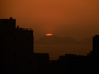 urban atardecer