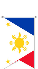 Philippines flag in soccer pennant.