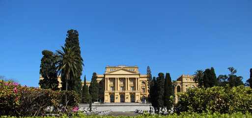 Museu Paulista no bairro do Ipiranga na cidade de S&atilde;o Paulo, casa de Dom Pedro II, Brasil Imp&eacute;rio.