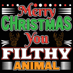 Naklejka premium THE BEST NEW CHRISTMAS T-SHIRT DESIGN 