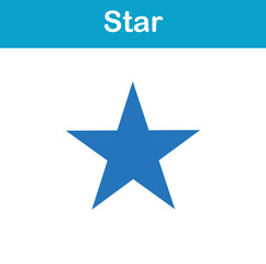 2d geometric shape of star