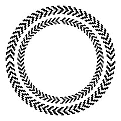 arrow art circle frame
