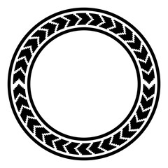arrow art circle frame
