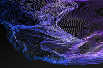 Fototapeta premium Healing image. futuristic image. Different dimensional space. beautiful gradation. A world of darkness.