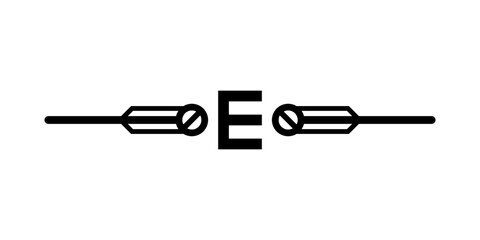 alphabet border line
