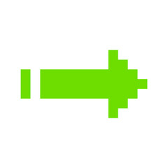 Obraz premium pixel arrow sticker 