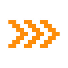 Fototapeta premium pixel arrow sticker 