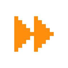 Fototapeta premium pixel arrow sticker 