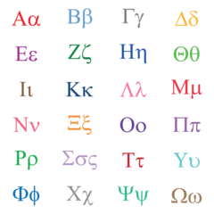Foto op Aluminium the greek alphabet letters font. greek alphabet set vector. alpha beta gamma delta sign © SAMYA