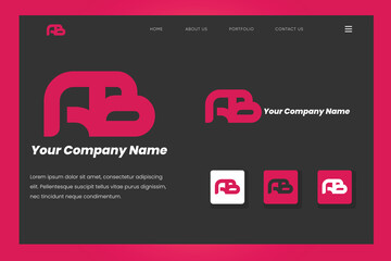 Branding Logo, Brand Identity, Letter A B, Creative, Unique, Modern, Vector Logo Design, This logo for eCommerce businesses, online stores, online shop