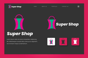 Branding Logo, Brand Identity, Creative, Unique, Modern, Vector Logo Design, This logo for eCommerce businesses, online stores, online shop