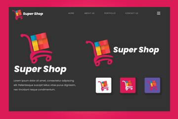 Branding Logo, Brand Identity,  Creative, Unique, Modern, Vector Logo Design, This logo for eCommerce businesses, online stores, online shop
