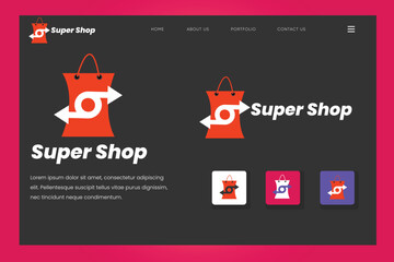 Branding Logo, Brand Identity,  Creative, Unique, Modern, Vector Logo Design, This logo for eCommerce businesses, online stores, online shop