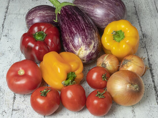 Set of vegetables