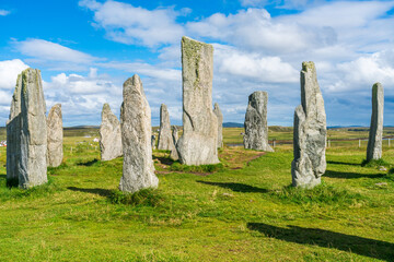 Obraz na płótnie Canvas Callanish standing stones, Isle of Lewis, Outer Hebrides, Scotland, UK