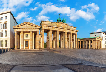 Famous Brandenburg Gate the most popular place of visit in Berlin, Germany © AlexAnton