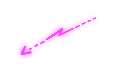 neon doodle arrow

