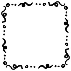 art doodle square frame
